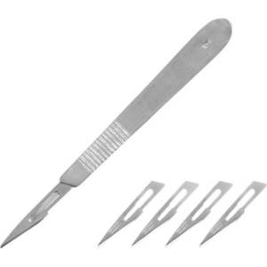 Shesto Modelcraft скалпел, сменяеми остриета (5бр)