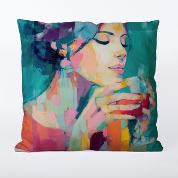 Takoy nepremokavý polyester žena s vínom 2-HT-00340 45 x 45 cm