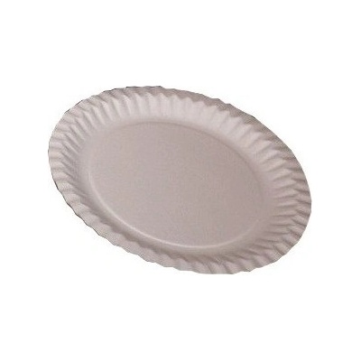 Talíř papírový průměr 23 cm, bílý, 100 ks/bal. 721230PA