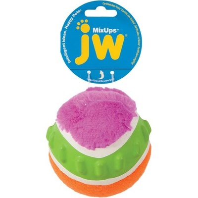 JW Pet mixups ribbed míč s různými povrchy 10 cm