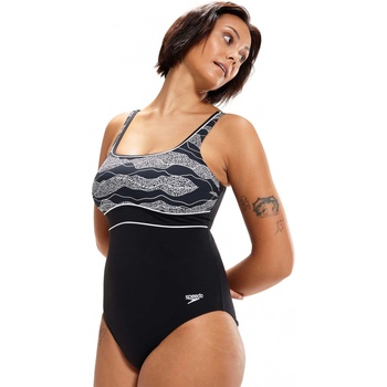 Speedo Цял бански womens shaping contoureclipse printed