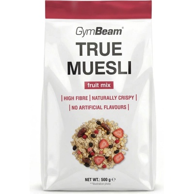 GymBeam Истинско мюсли 500 g fruit mix
