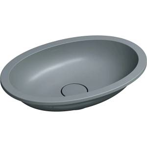 Omnires Shell M+ 48x31 cm matt ash gray (SHELL480UPAG)