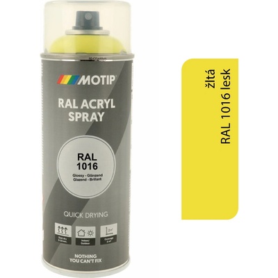 Motip Acryl 400 ml RAL 1016 lesk