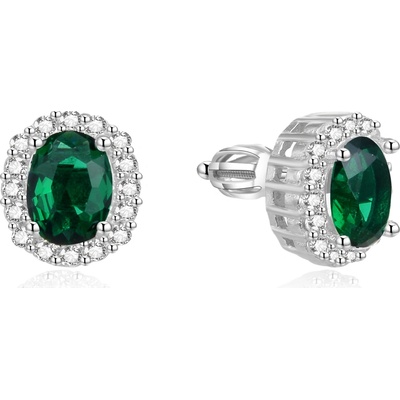 AGATO Třpytivé stříbrné náušnice AGUP1502S