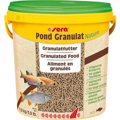 Sera Икономична опаковка: 2x10l Sera Pond Granulate Nature храна за езерни риби