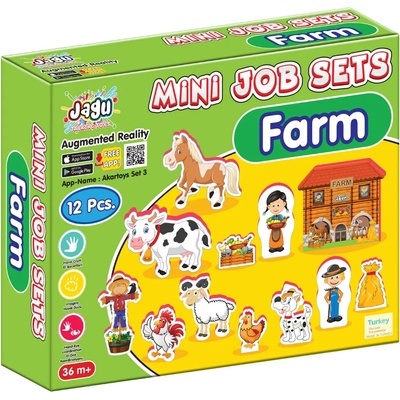 Jagu Комплект говорещи играчки Jagu - Ферма, 12 части (90-634)