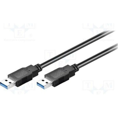 Goobay 95716 křížený,USB 30, USB A vidlice,z obou stran, 0,5m, černý