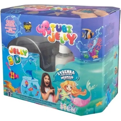 TUBAN Креативен комплект - Tubi Jelly, Русалка, с 8 цвята гел и аквариум (TU3333)