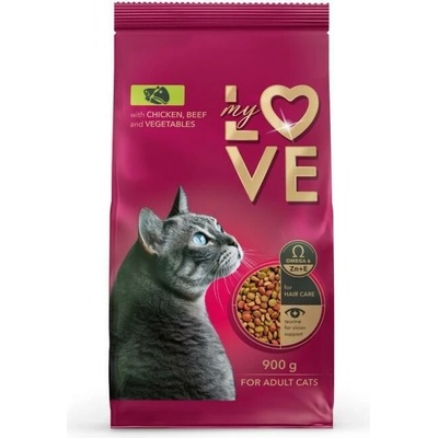 MY LOVE s kuracím hovädzím mäsom a zeleninou 0,9 kg