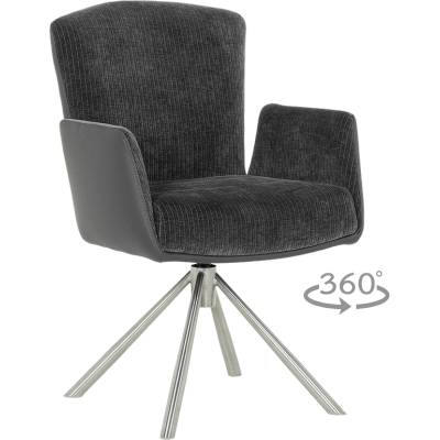 Carmen Трапезен стол sindi - графит (3532272)