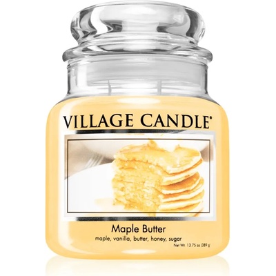 Village Candle Maple Butter ароматна свещ (Glass Lid) 389 гр