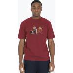 Peaceful Hooligan Тениска Peaceful Hooligan Men's Peaceful Poster Regular Fit T-Shirt - Dark Red
