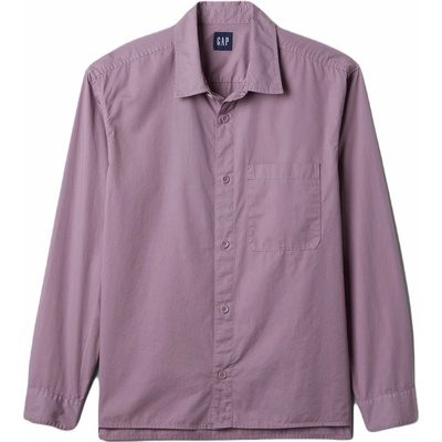 Gap pánska košeľa Garment dyed twill fialová