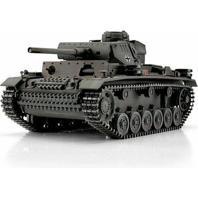TORRO tank PRO 1/16 RC PzKpfw III provedení L šedá kamufláž - BB Airsoft RTR