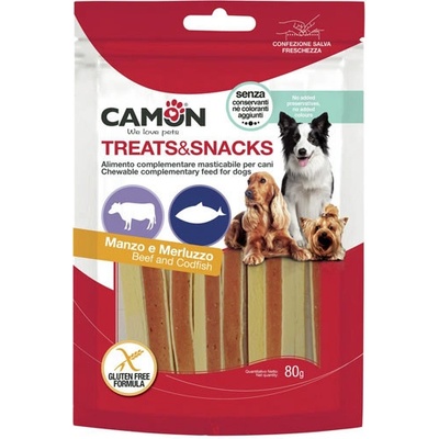 Camon Treats & Snacks Dog Sandwich hovädzie s treskou 80 g