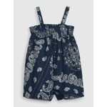 GAP Baby гащеризон с принт от лен GAP GAP | Sin | Момичешки | 110