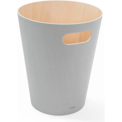 Umbra Světle šedý dřevěný odpadkový koš 7,5 l Woodrow