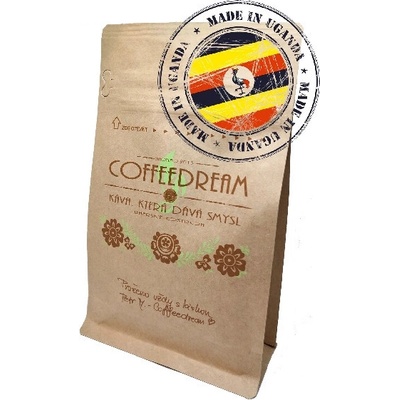 Coffeedream Káva Uganda Kaweri Sweet cherry středně jemné mletí Espresso mocca R06 0,5 kg