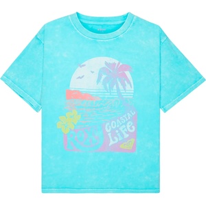 Roxy Детска тениска Roxy Kid's Eveoversize Washed T-shirt - Aqua Splash - размер 8 Years (704-6036-0113)