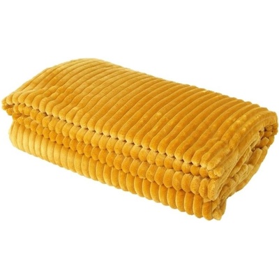 Deka O´Lala Pets Stripe dvouvrstvá žlutá 200x155