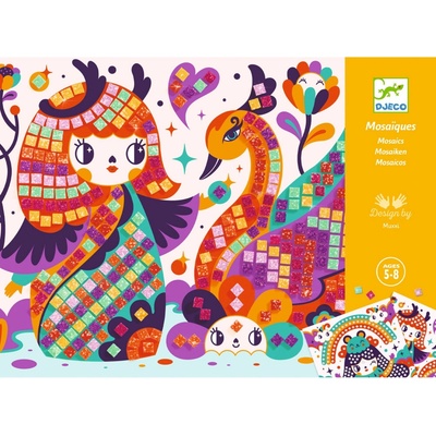 Djeco Penová mozaika Kokeshi podľa čísiel