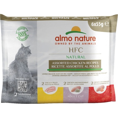 Almo Nature HFC Jelly 3 druhy kuře 24 x 55 g
