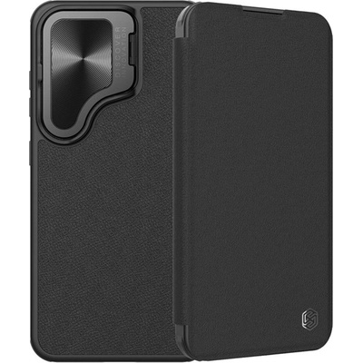 Nillkin Samsung S24 FE NILLKIN QIN PRO калъф, стоящ, с кожен ефект FLIP, защита на камерата, BLACK GP-163215 (GP-163215)