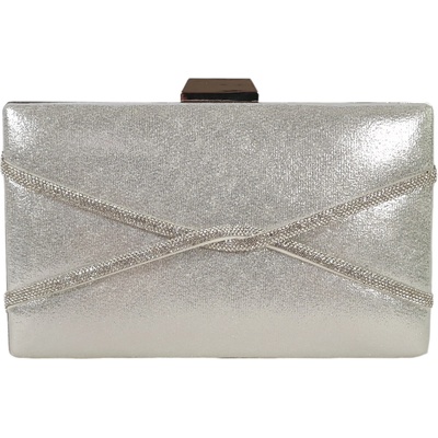 Сребърна официална чанта - Meia