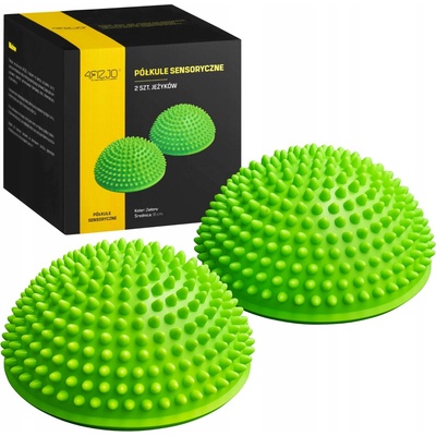 4FIZJO Balančná polguľa 16 cm set 2 ks - Zelená