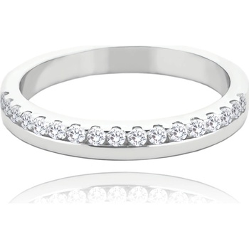 Minet JMAN0444SR Strieborný snubný prsteň s bielymi zirkónmi