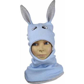 detská kukla zajko svetlo modrá