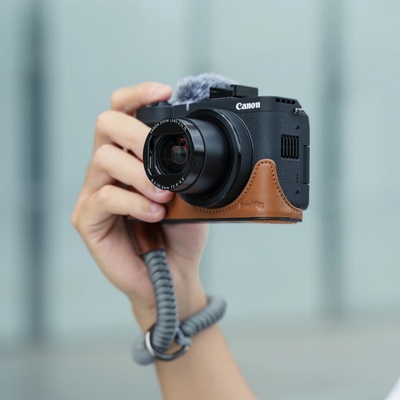 SmallRig Leather Case Kit for Canon PowerShot V1 (Brown) 5385 – Hledejceny.cz