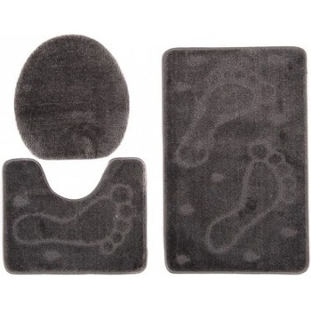 Makro Abra 1001 Stopa 6203 Mono 3PC Tmavě šedá 50 x 80 cm