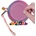 Pixie Crew Кръгло портмоне Pixie Crew Pink Hearts&Paws (PXA-27-39)