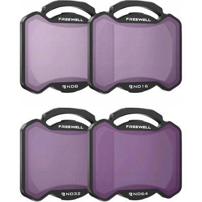 Freewell Sada 4x ND filtrov (ND8, ND16, ND32, ND64) pre dron DJI Avata 2 + puzdro