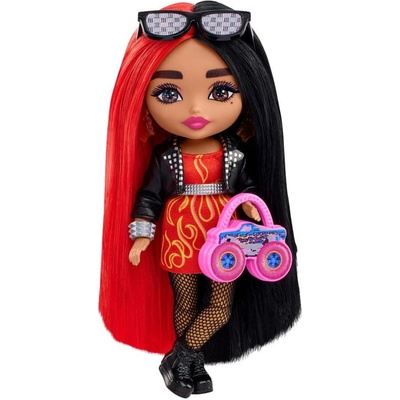 Barbie Extra minis červeno-černé vlasy