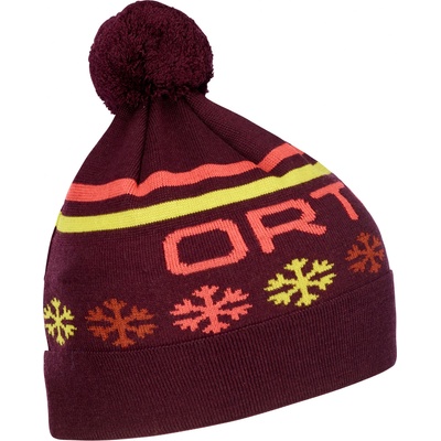 Ortovox čepice Nordic Knit Beanie vínová
