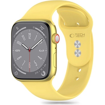 Tech-Protect Силиконова каишка за Apple Watch 6/7/8/9/10/SE/Ultra 1-2 (44/45/46/49 mm) от Tech-Protect Silicone - Canary Yellow (5906302310081)