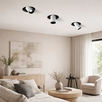 ЛУНА dani trim 7w 3000k 30° Ф92 h52 bl (1076)