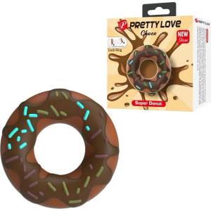  Пенис ринг поничка, еластичен и закачлив - Pretty Love Donut Brown (D-246042)