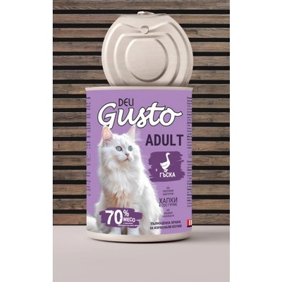 Deli Gusto Cat Goose - хапки в сос с гъше месо 415гр