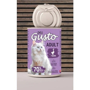Deli Gusto Cat Goose - хапки в сос с гъше месо 415гр