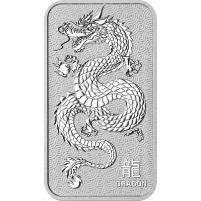 Perth Mint stříbrný slitek Rok Draka Lunar 1 oz