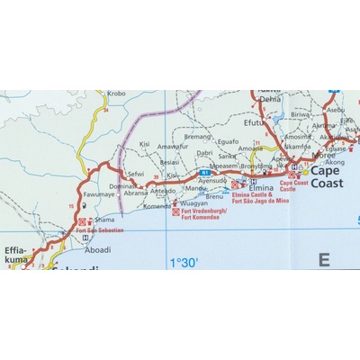 Ghana & Togo 1:600t mapa RKH