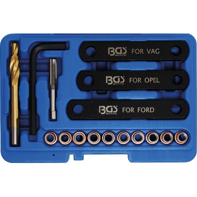 BGS technic 148 BGS , Sada pro opravu závitů brzd M9 x 1,25 16dílná