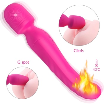 Sex HD Секс hd Ирис - вибриращ масажор с 2 двигателя и загряване (розов)