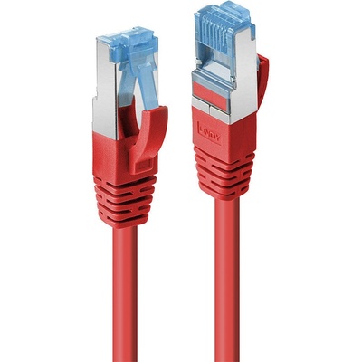 Lindy Пач кабел LINDY 47161, S/FTP, Cat. 6A, 0.5m, червен (47161)