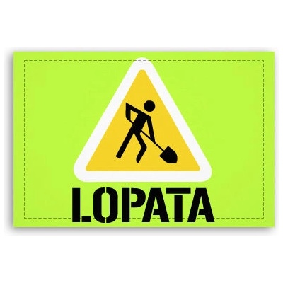 Fotoobraz 90x60 cm střední Lopata