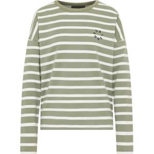 ELBSAND Дамски пуловер ELBSAND Women's Elva Jumper - Green Leaf / Cloud White (117-3699-0413)